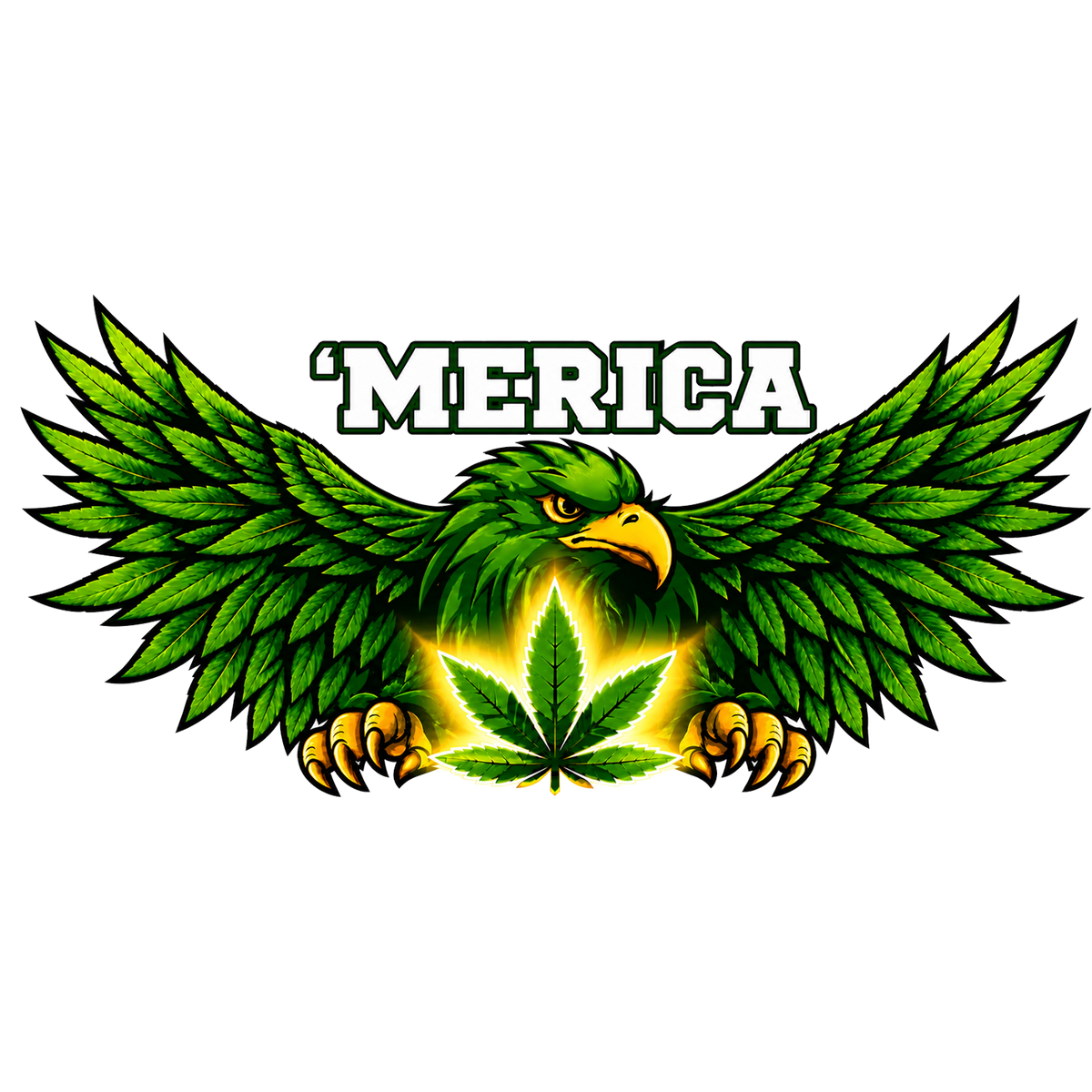 'MERICA eagle logo for the patient cannabis guide