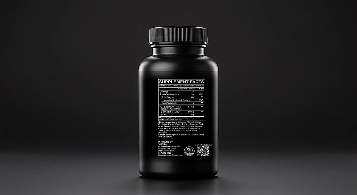 'MERICA Wellness CBD Gummies — Daily Support, Strawberry