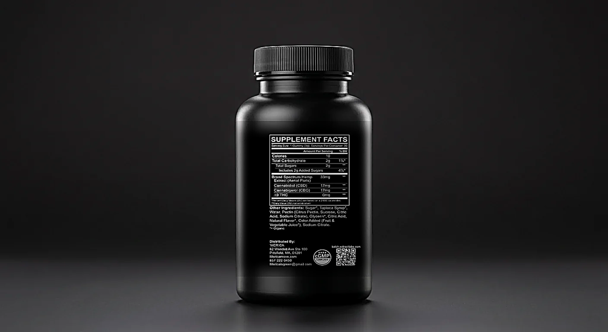 'MERICA Wellness CBG Gummies — Cognitive Support, Pink Lemonade