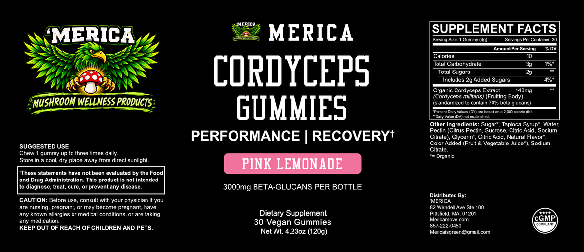 'MERICA Cordyceps Gummies — Recovery