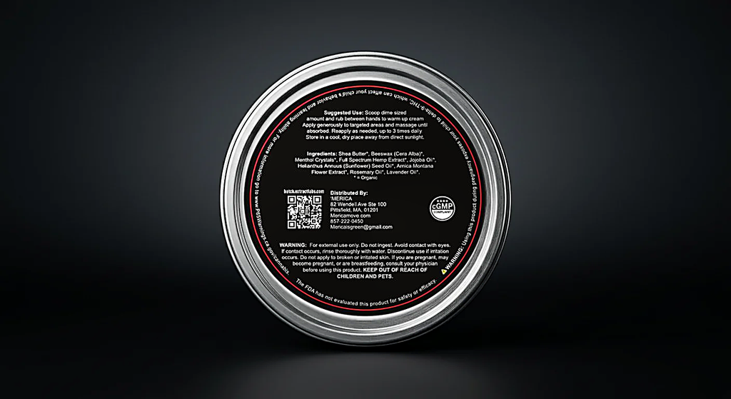 'MERICA Wellness CBD Muscle Cream — Full Spectrum