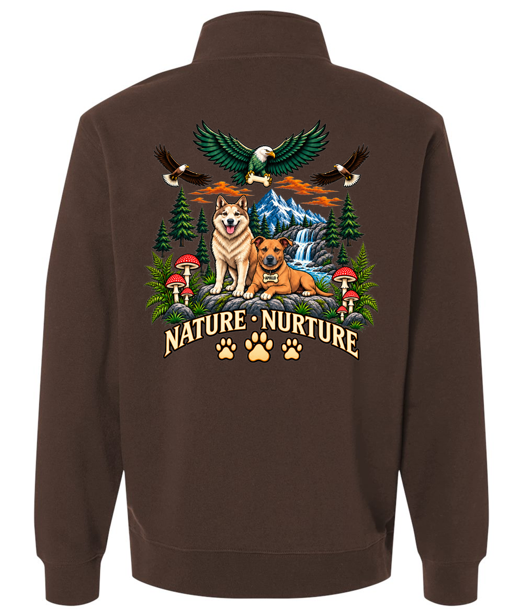 Nature/Nurture Midweight Quarter-Zip Pullover (Color: Brown)