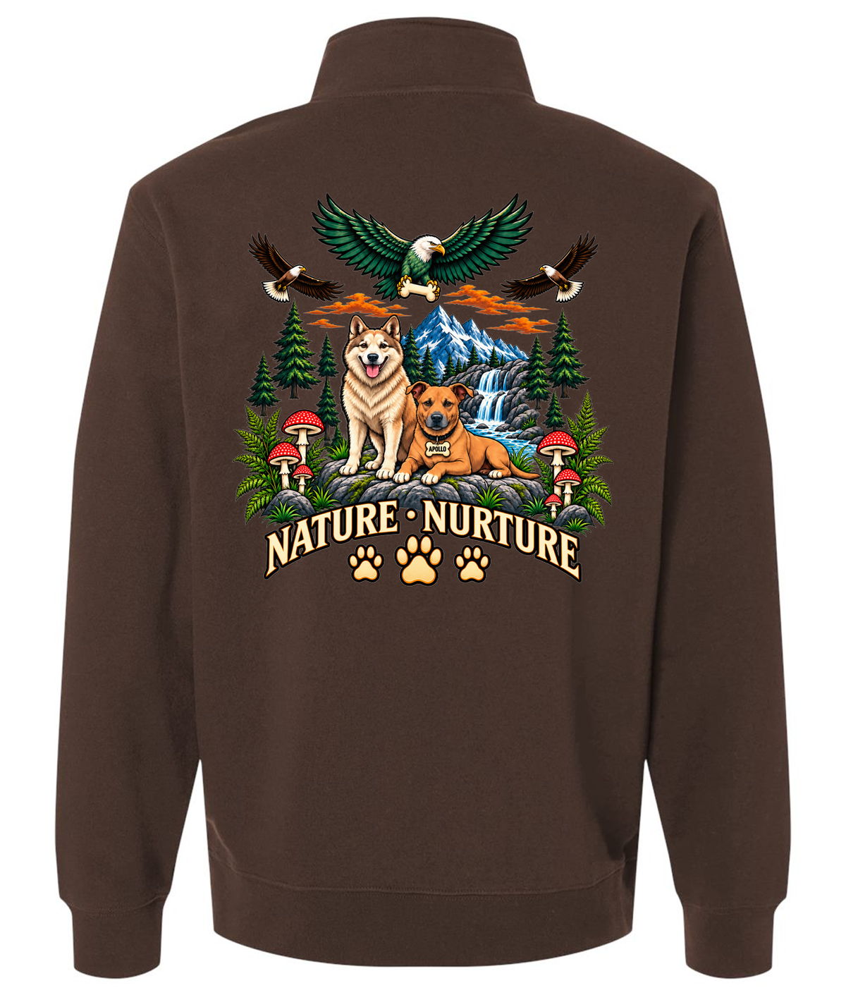 Nature/Nurture Midweight Quarter-Zip Pullover (Color: Brown)