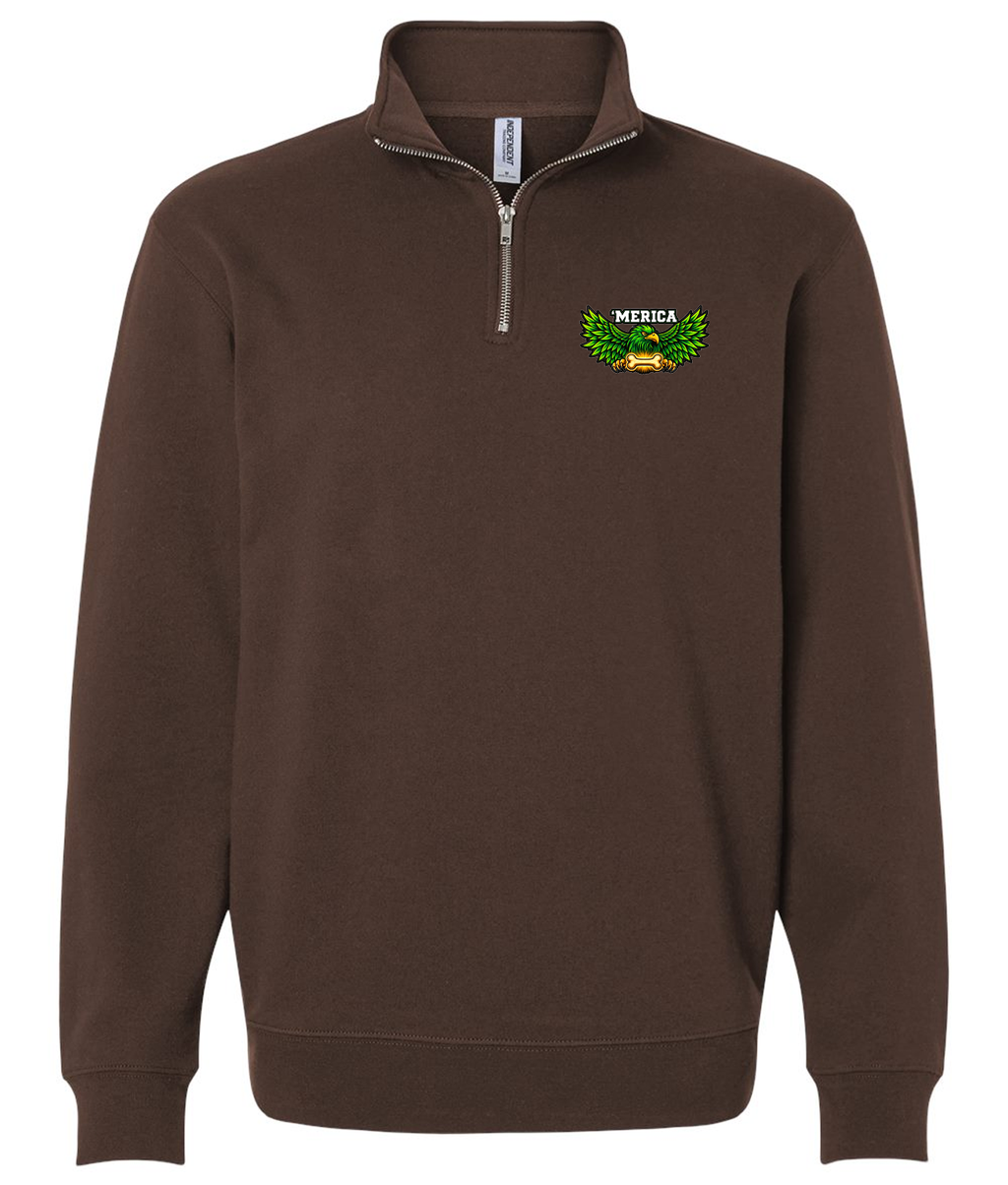 Nature/Nurture Midweight Quarter-Zip Pullover (Color: Brown)