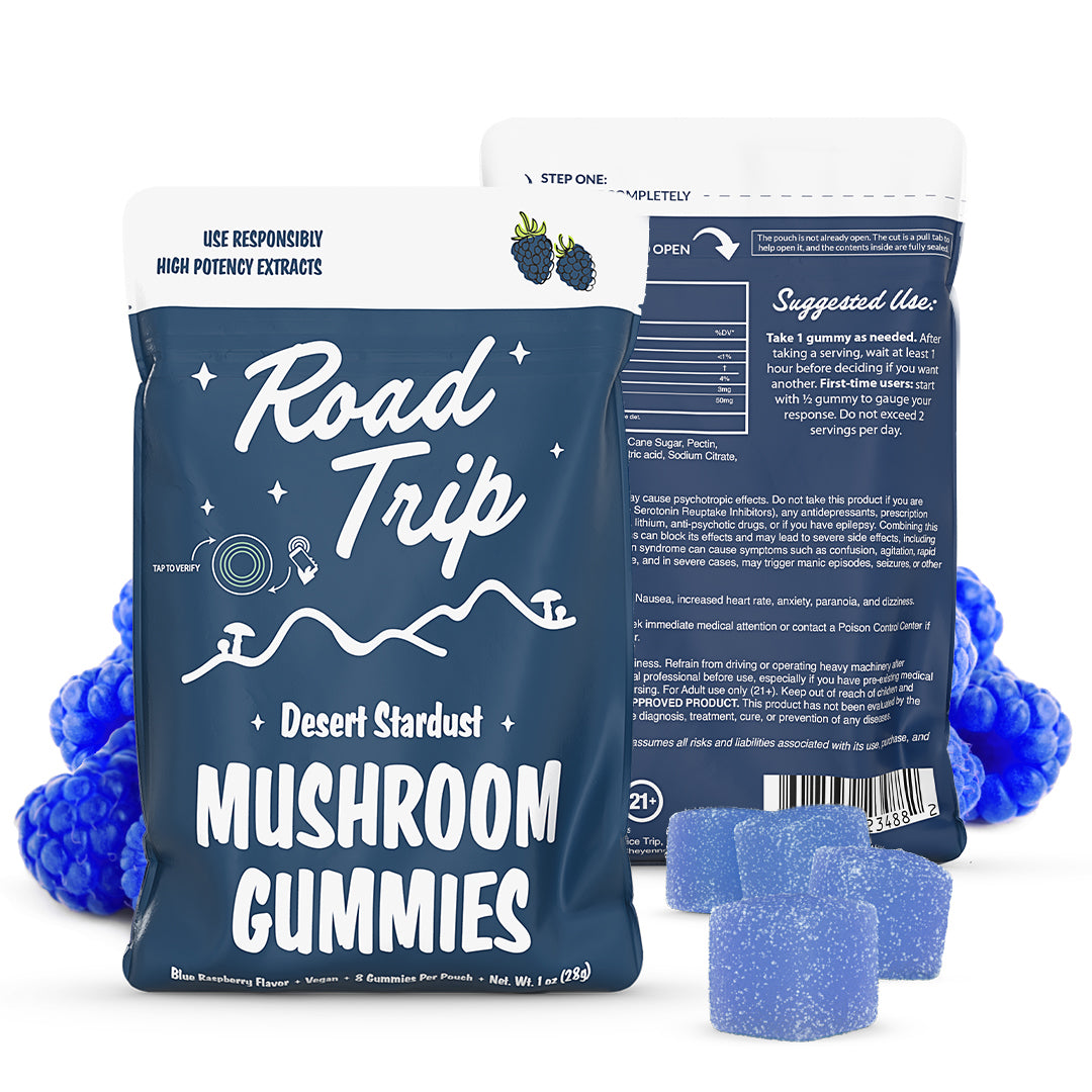 Desert Stardust Mushroom Gummies - 8pk - Blue Raspberry